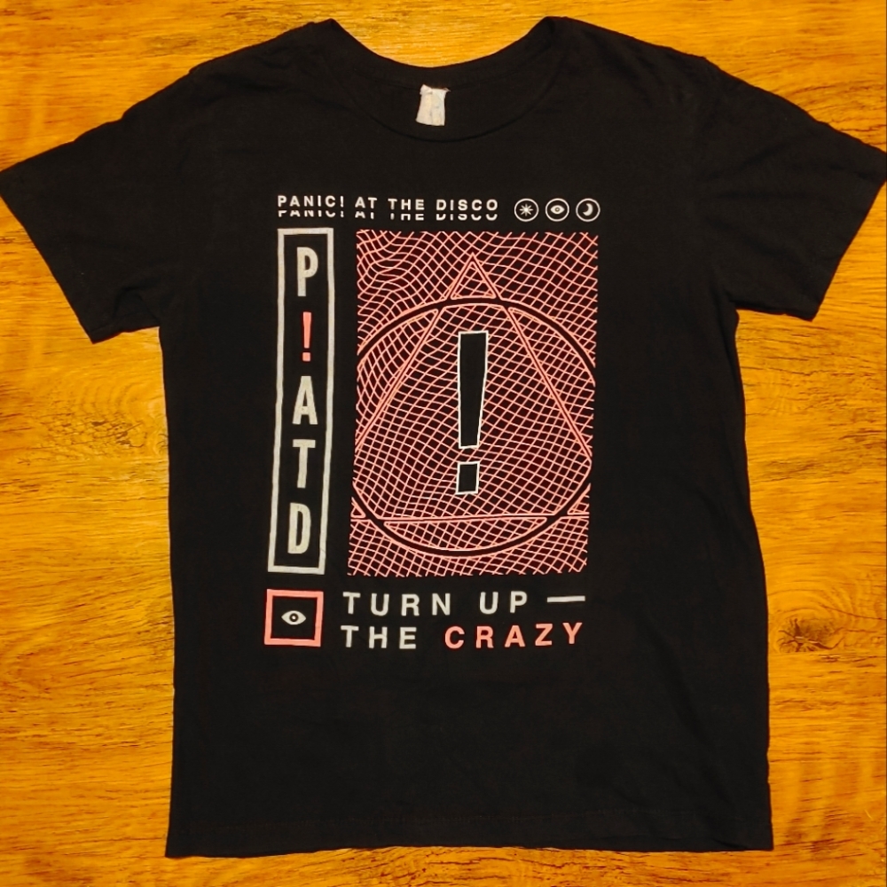 PANIC! AT THE DISCO Turn Up The Crazy Shirt Victorious band concert tour tee
